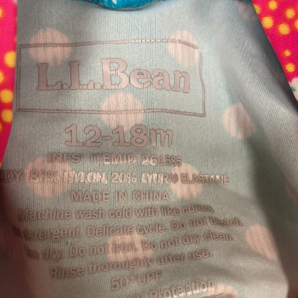 LL Bean long sleeve rashguard and bikini size 12/18m - Picture 9 of 9